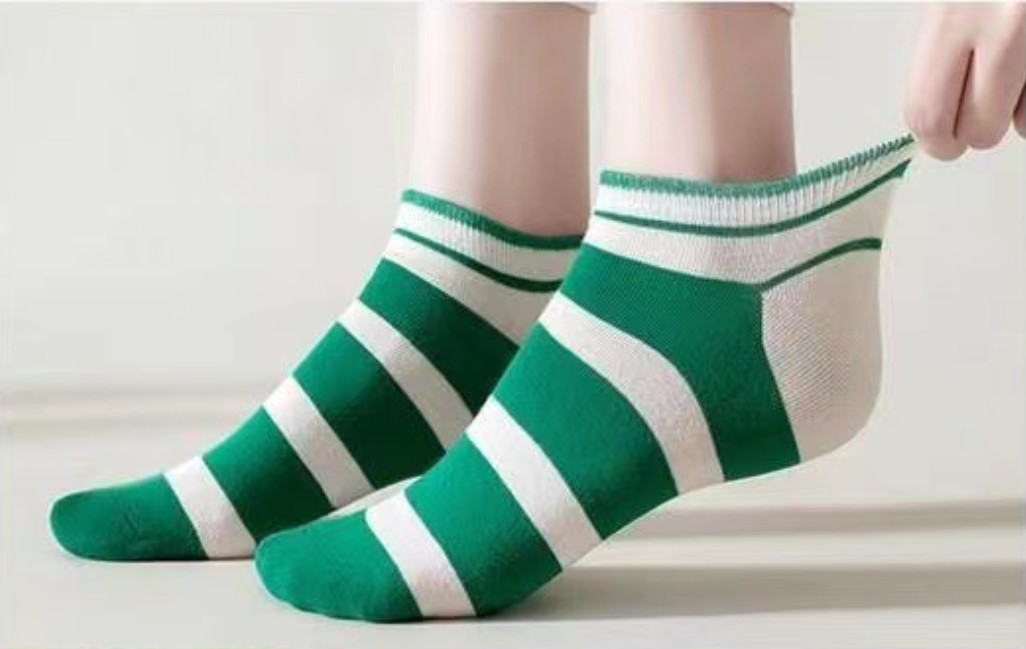 Womens Short Summer Cotton Low-Top Sports Boat Socks